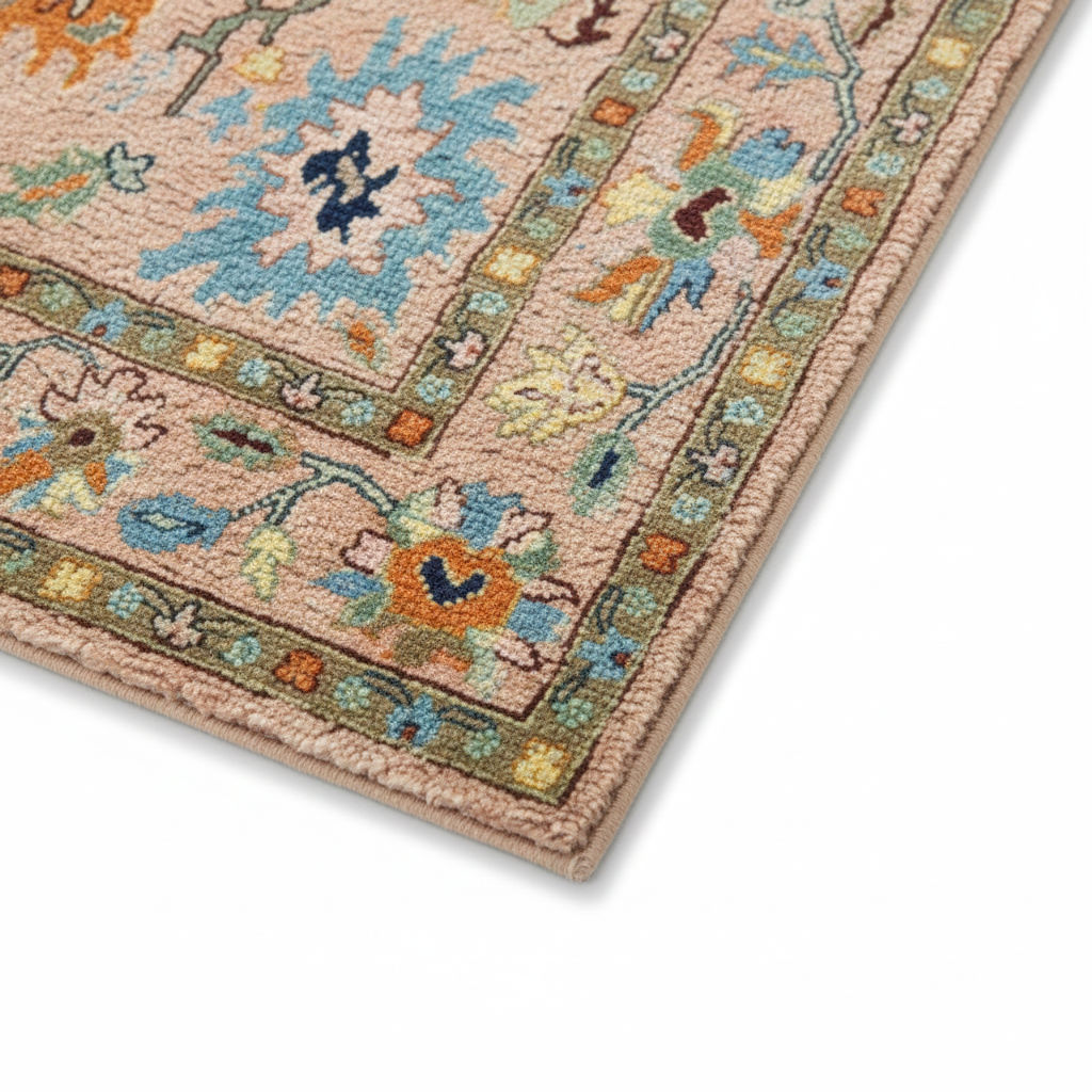 MARAVENIS - Hand Knotted Oushak Carpet